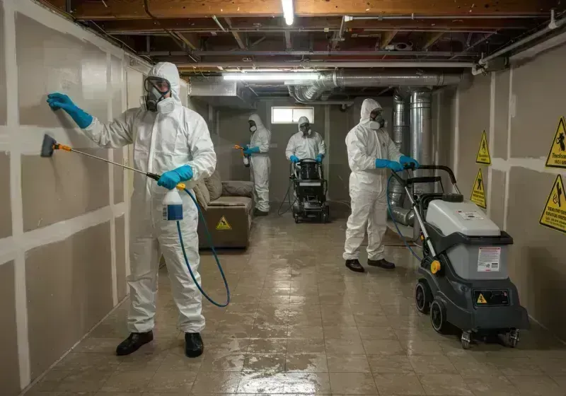 Basement Moisture Removal and Structural Drying process in Plattsmouth, NE